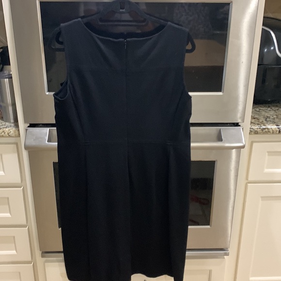 Talbots size large petite classic black dress rayon/nylon/spandex fabric. See - Picture 10 of 16